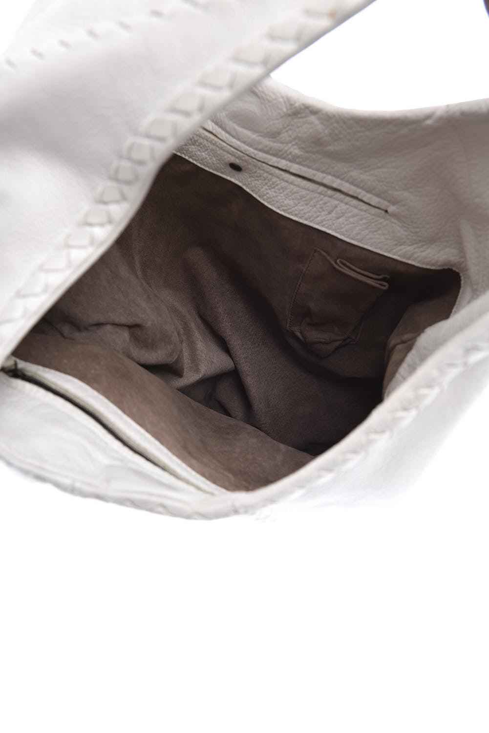 Cervo Deerskin Large Hobo White