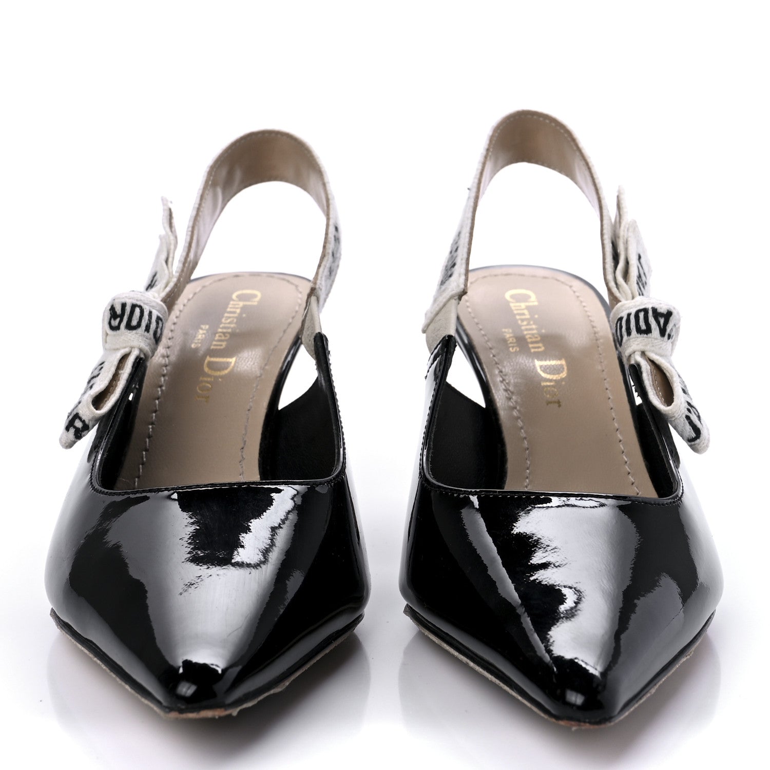 Christian Dior Patent Ribbon J'Adior Slingback 65mm Pumps 36 Black 2 of 8