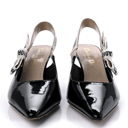 Christian Dior Patent Ribbon J'Adior Slingback 65mm Pumps 36 Black 2 of 8