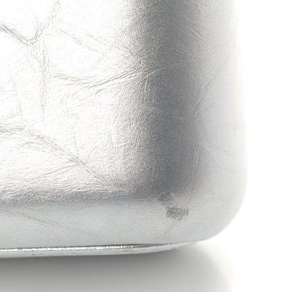 Chanel Metallic Lambskin Calfskin Quilted Medium Gabrielle Hobo Silver 6 of 6