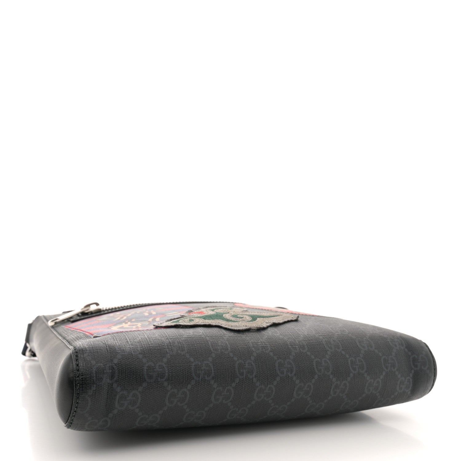 Gucci GG Supreme Monogram Night Courrier Flat Messenger Bag Black Multicolor 4 of 18