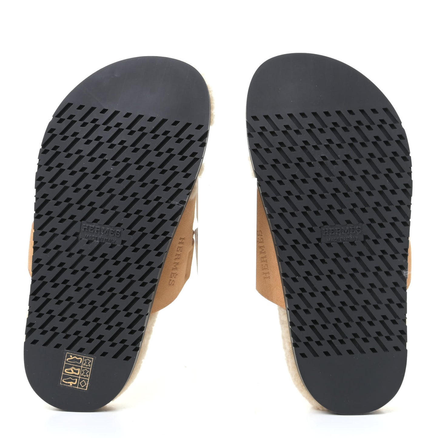 Suede Goatskin Woolskin Womens Chypre Sandals 35 Golden Beige
