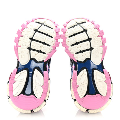 Balenciaga Rubber Mesh Bi-Color Womens Track.2 Open Sneakers 36 Blue Pink 6 of 8