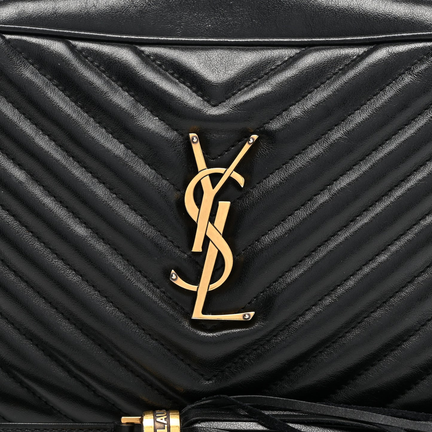Calfskin Matelasse Monogram Lou Camera Bag Black