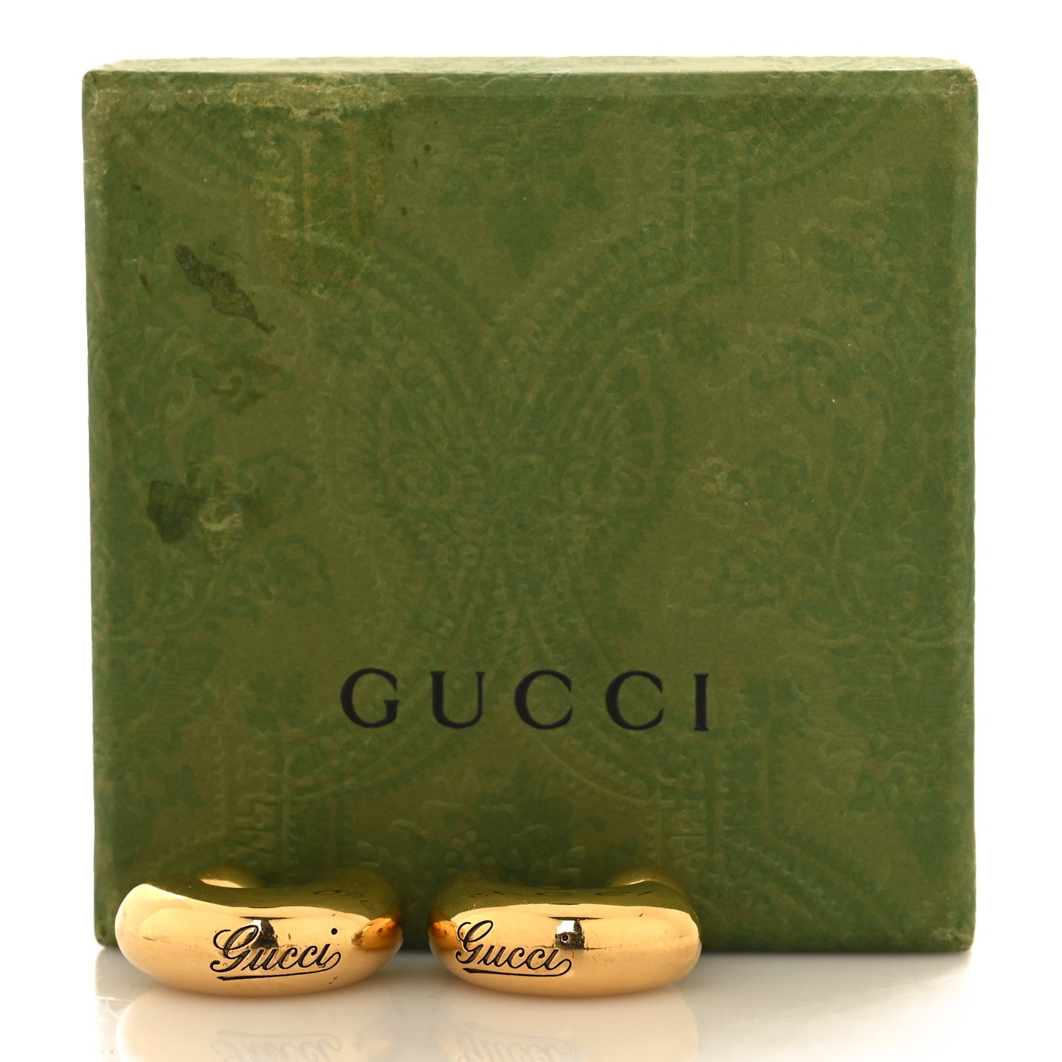 Gucci Metal G Motif Hoop Earrings Gold 5 of 5