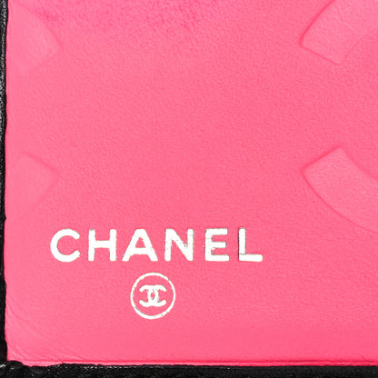 Chanel Calfskin Quilted Cambon Bi-fold Wallet Black White 7 of 10