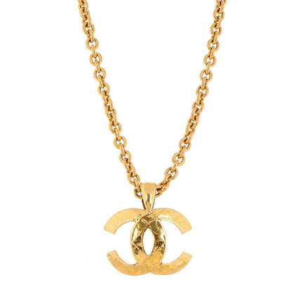 Chanel Quilted CC Long Chain Necklace Gold 1 of 4