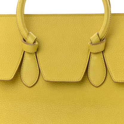 Celine Crisped Calfskin Mini Tie Knot Tote Chartreuse 7 of 16