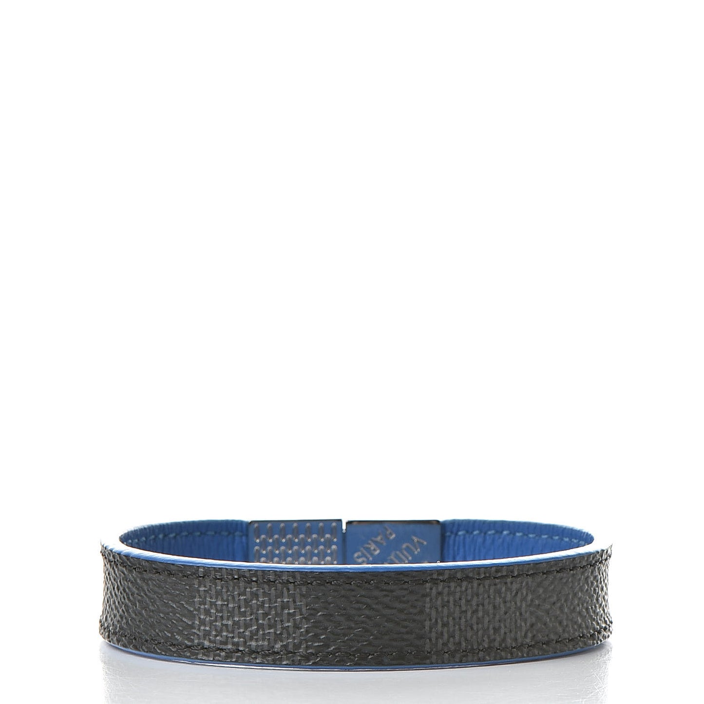 Damier Graphite Pull It Bracelet Blue