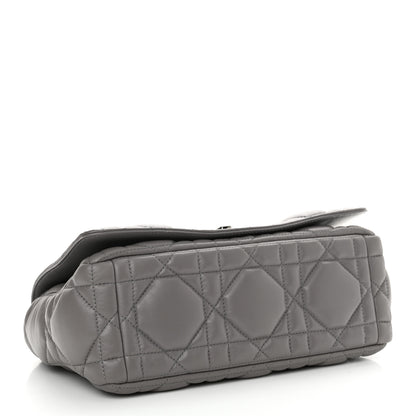 Christian Dior Calfskin Macrocannage Medium Caro Bag Iron Grey 4 of 13