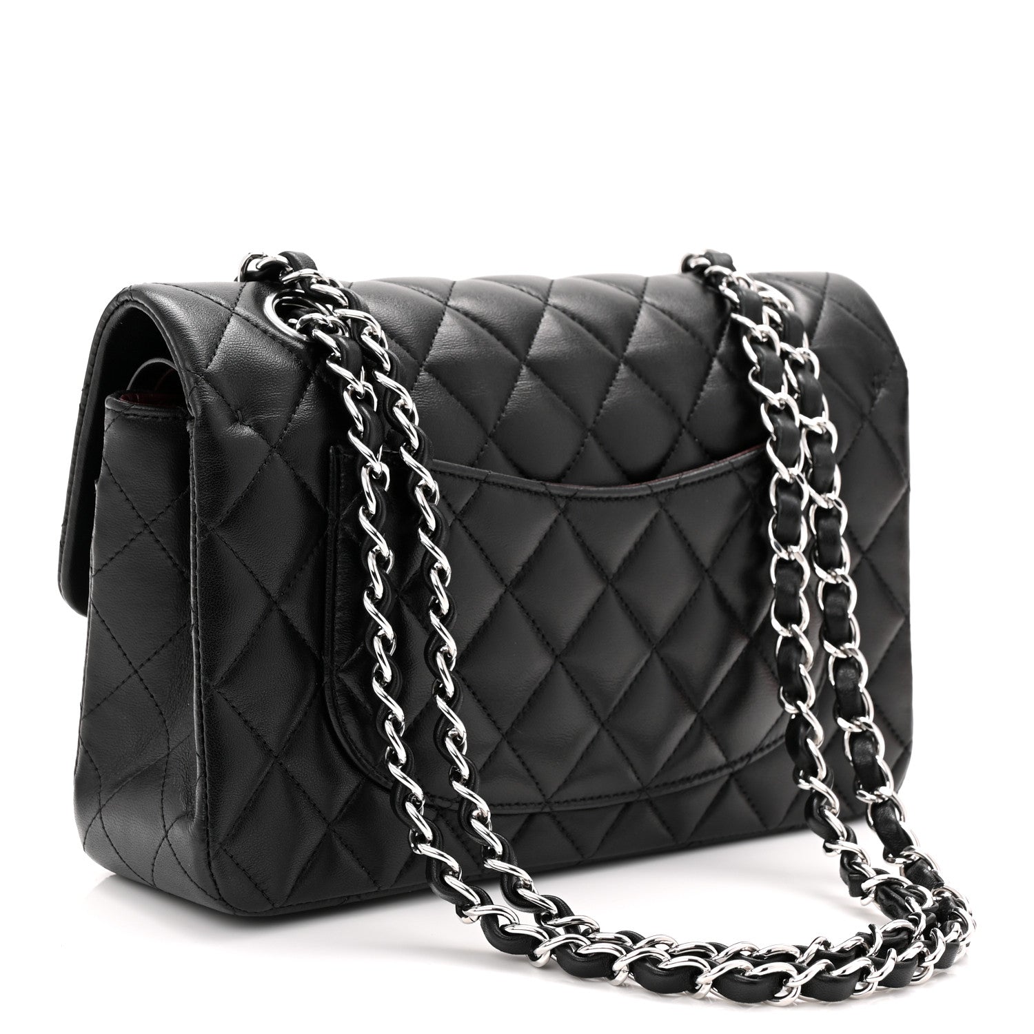Chanel Lambskin Quilted Small Double Flap Black 3 of 11