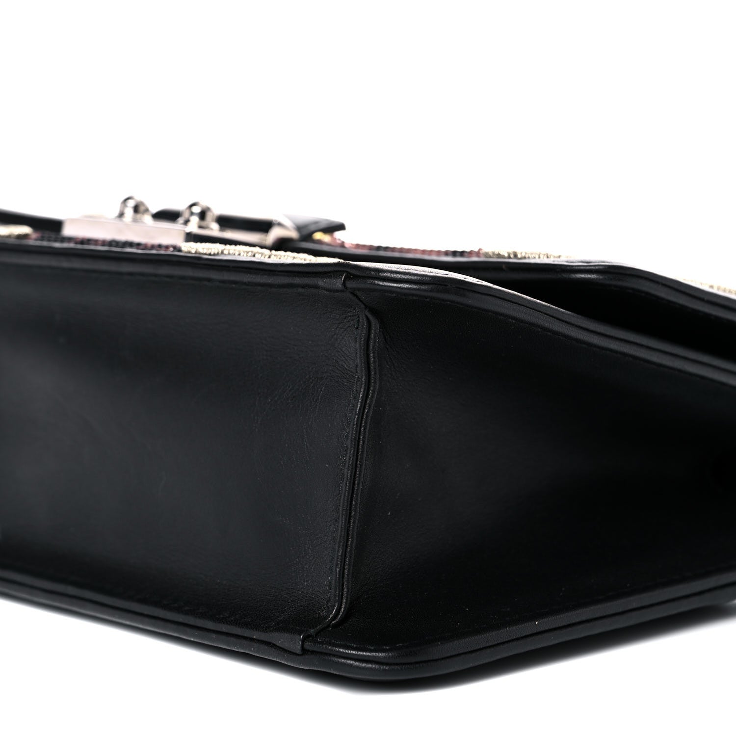 Christian Dior Lambskin Sequin Embroidered Miss Dior Promenade Flap Bag Black 8 of 12