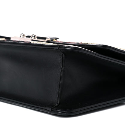 Christian Dior Lambskin Sequin Embroidered Miss Dior Promenade Flap Bag Black 8 of 12