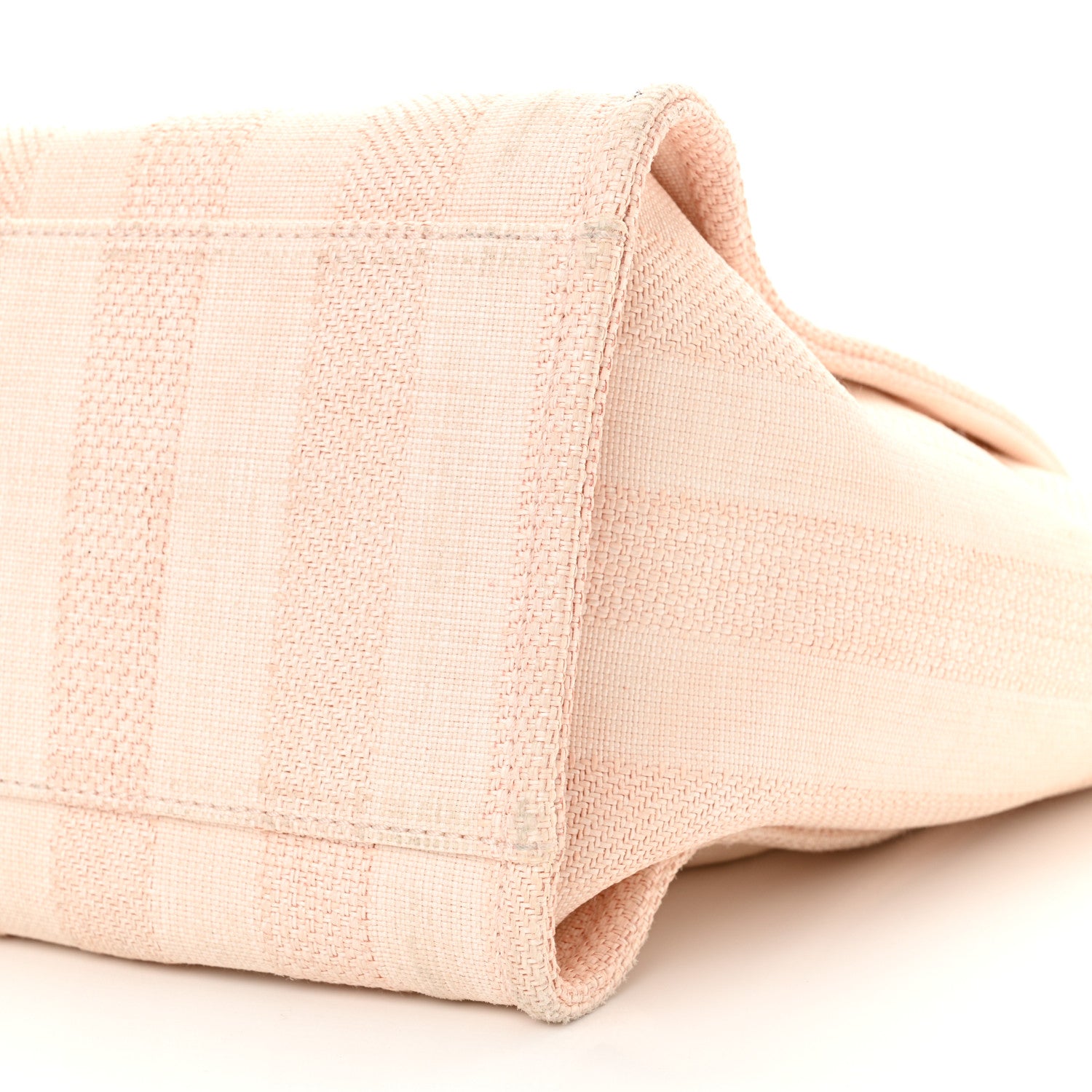 Chanel Mixed Fibers Calfskin Striped Medium Deauville Tote Light Pink 10 of 16