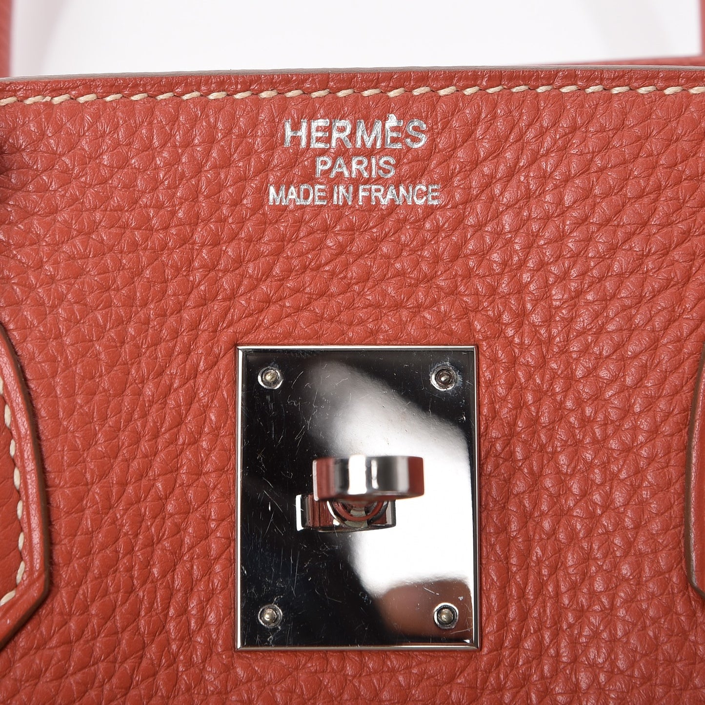 Taurillon Clemence Birkin 35 Sanguine
