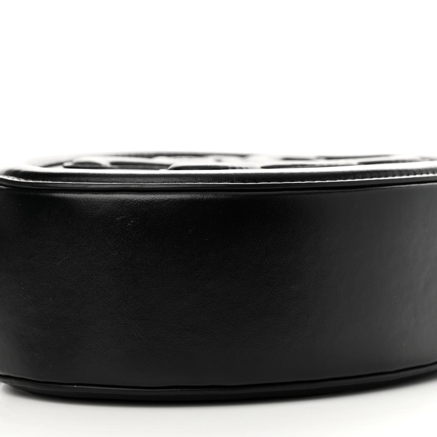 Smooth Calfskin Cuir Triomphe Oval Bag Black