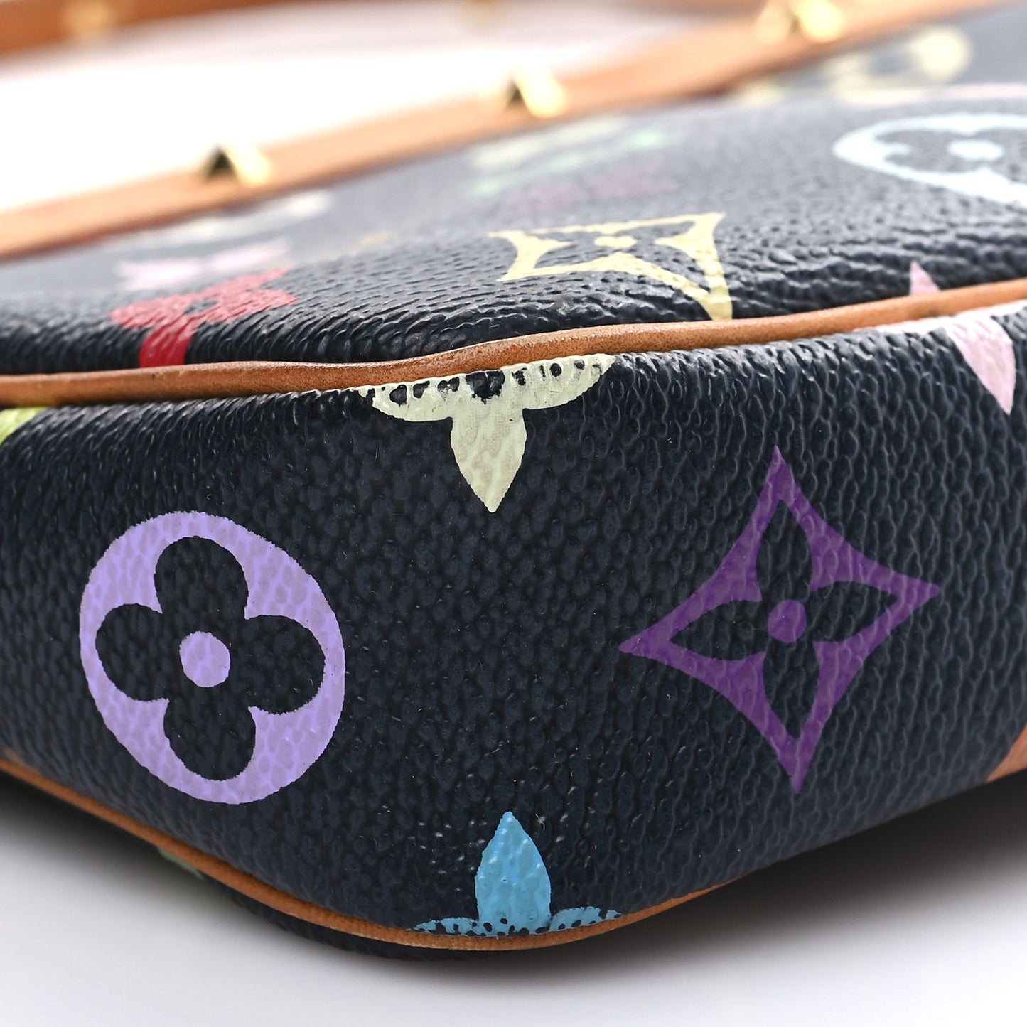 Monogram Multicolor Pochette Accessories Black