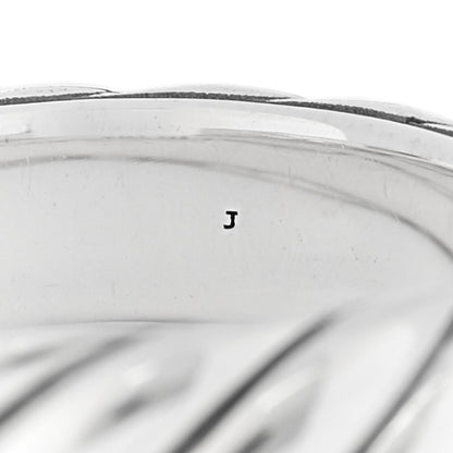 David Yurman Sterling Silver 6mm Sculpted Cable Band Ring 59 8.75 5 of 5