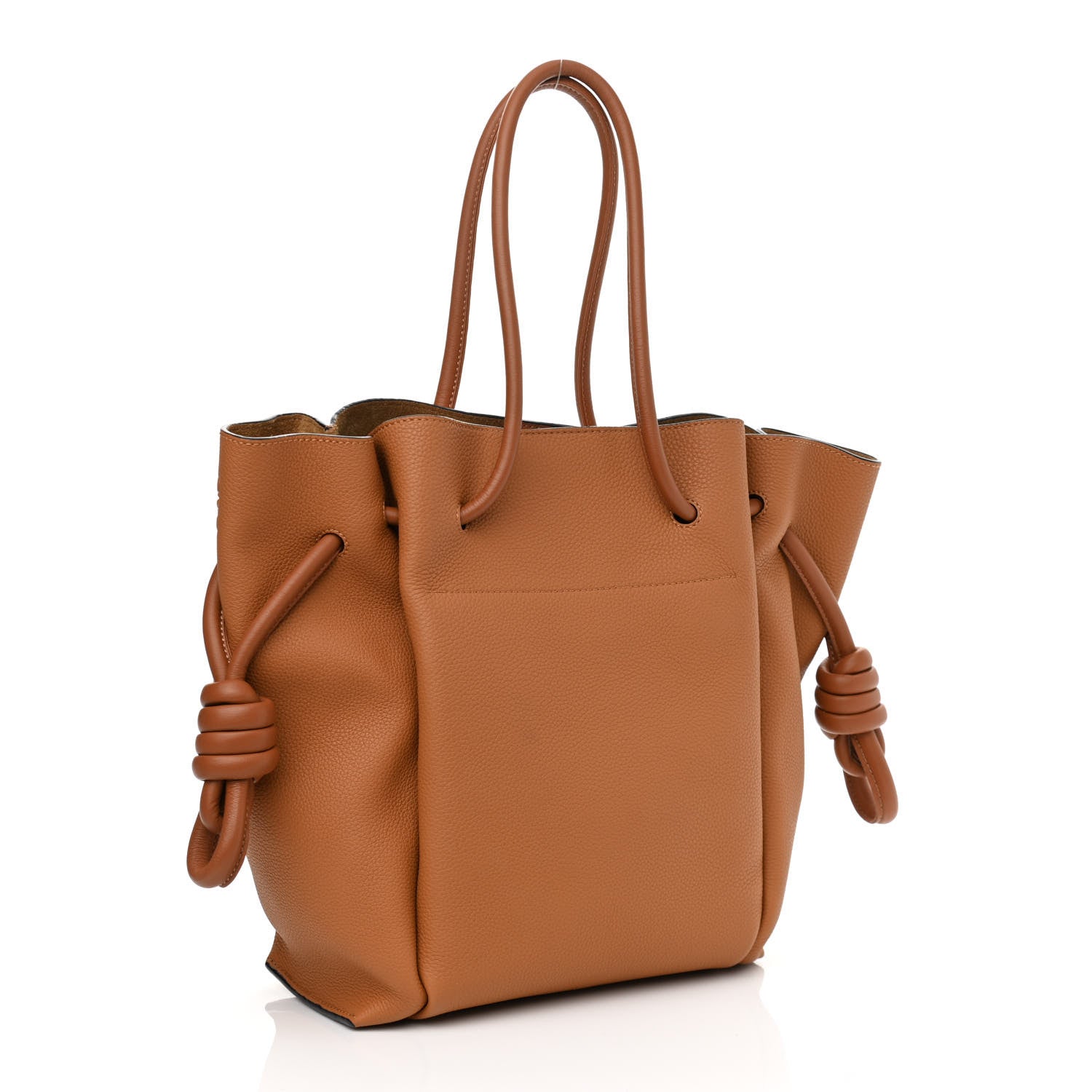 Loewe Calfskin Small Flamenco Knot Bag Caramel 3 of 10