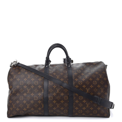 Louis Vuitton Monogram Macassar Keepall Bandouliere 55 1 of 13