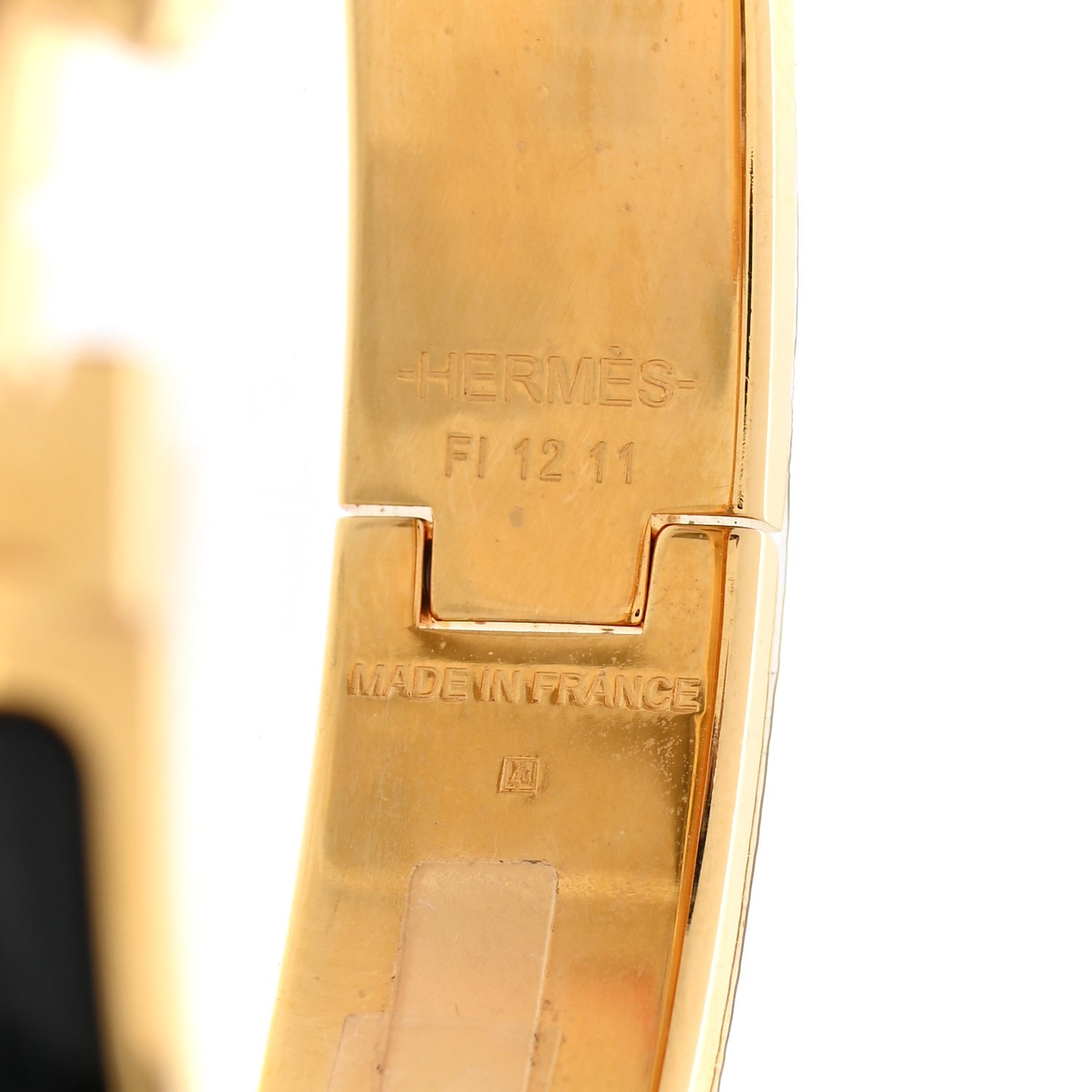 Enamel Narrow Clic Clac H Bracelet PM Black