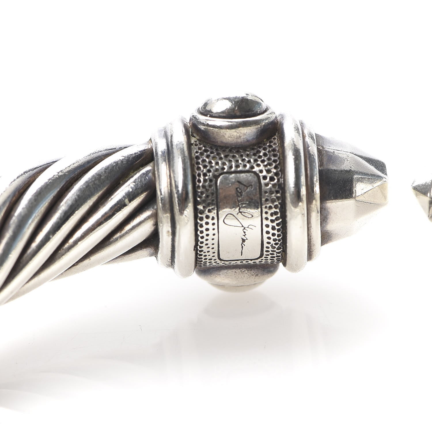 David Yurman Sterling Silver 10mm Renaissance Cable Bracelet 4 of 5