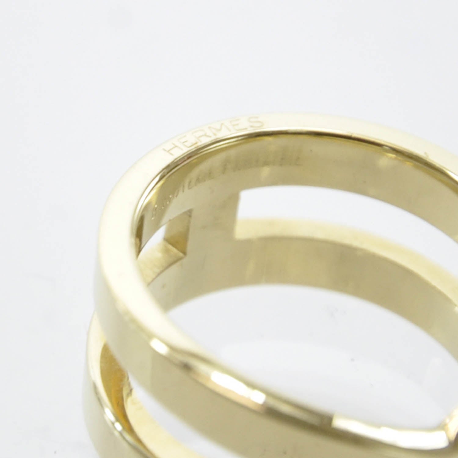 Hermes Permabrass Scarf Ring Gold 7 of 8