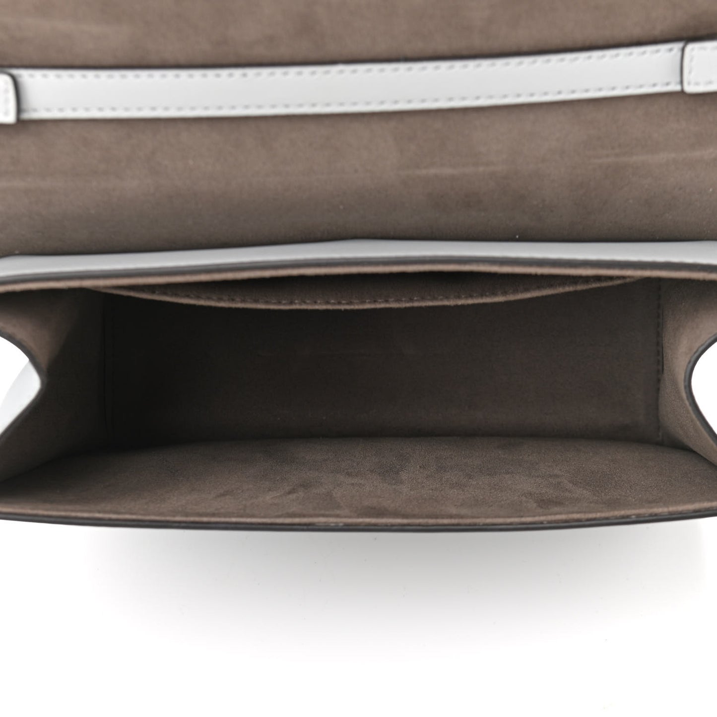 Vitello Century Opaco F is Fendi Kan I Shoulder Bag Grigio Perla