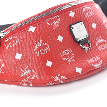 MCM Visetos Small Fursten Belt Bag Red 9 of 9