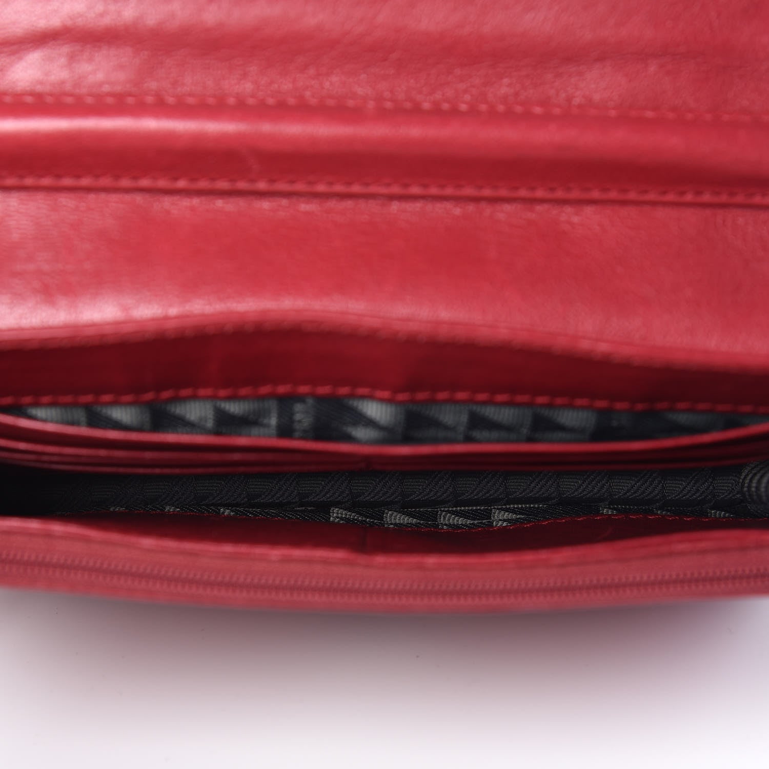Proenza Schouler Lambskin PS1 Large Chain Wallet Red 5 of 9