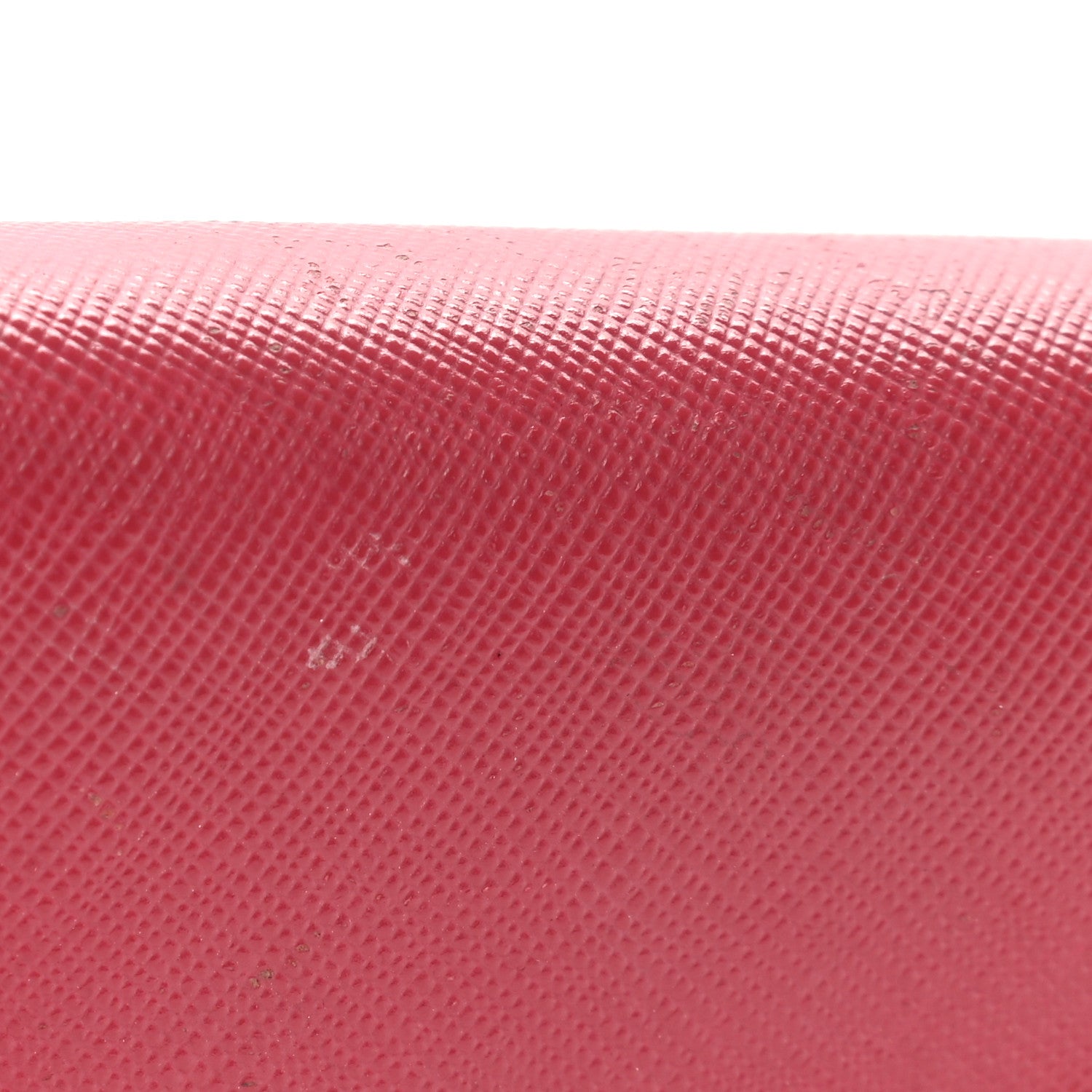 Prada Saffiano Triangle Continental Flap Wallet Peonia 11 of 15