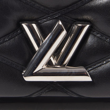 Louis Vuitton Lambskin Malletage GO-14 PM Black 7 of 8