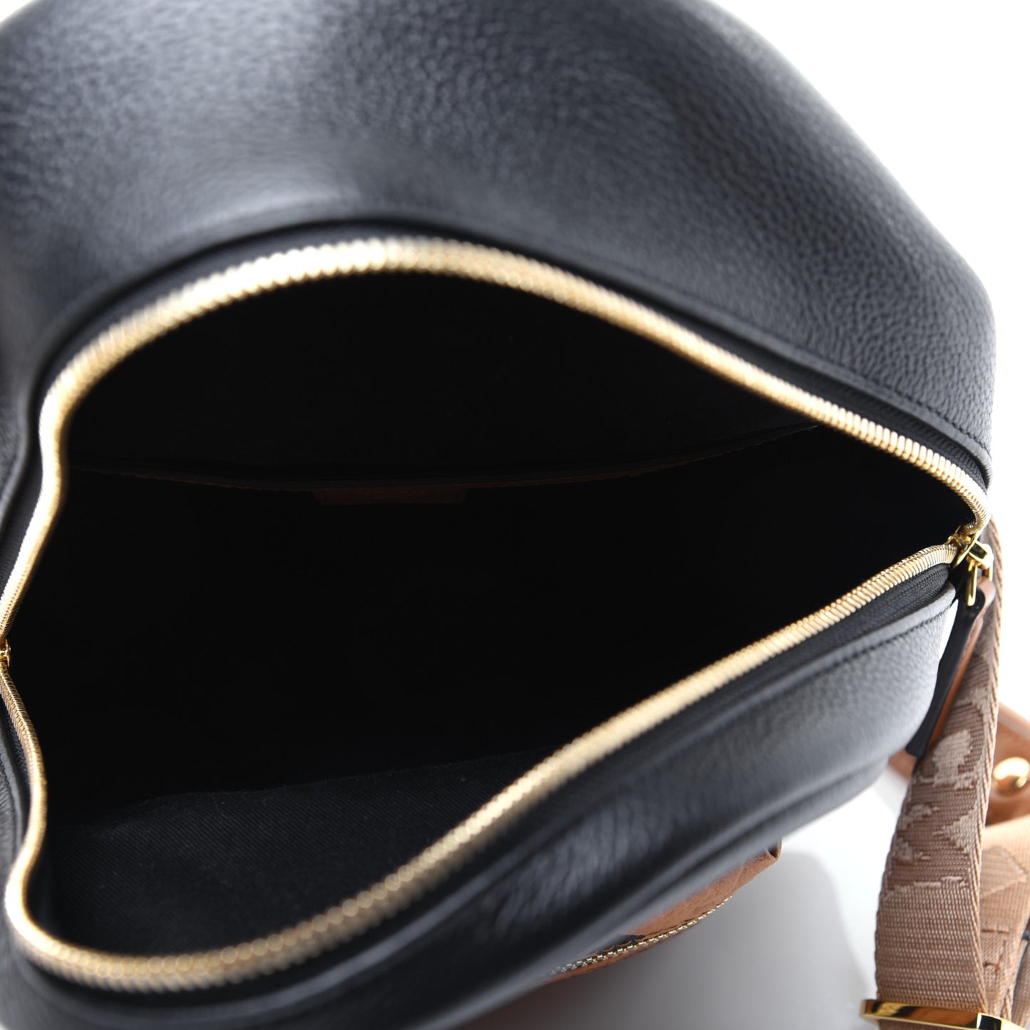 Visetos Calfskin Medium Geonautic Backpack Black Cognac