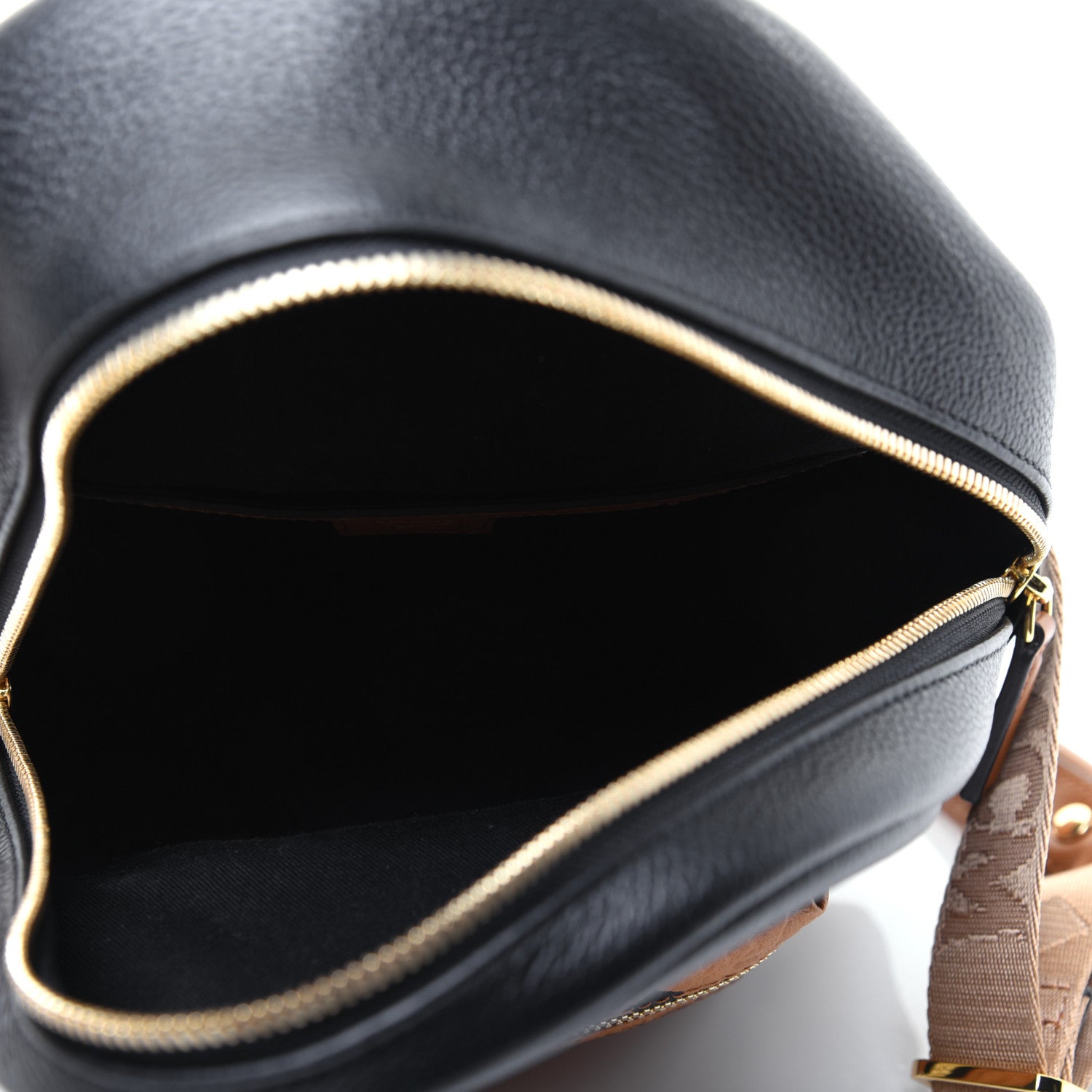 MCM Visetos Calfskin Medium Geonautic Backpack Black Cognac 4 of 19