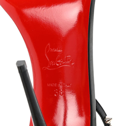 Christian Louboutin Kid Spiked So Me 100 Sandals 38 Black 7 of 12