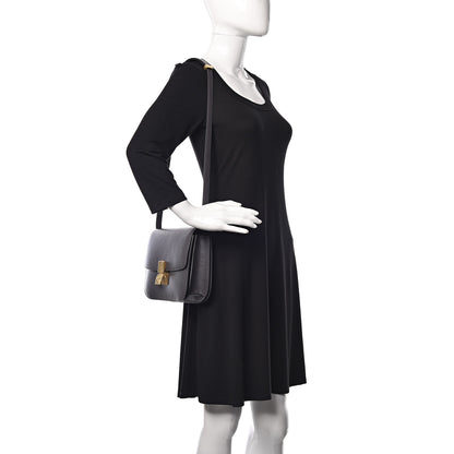 Celine Liege Calfskin Medium Classic Box Flap Bag Grey 2 of 10
