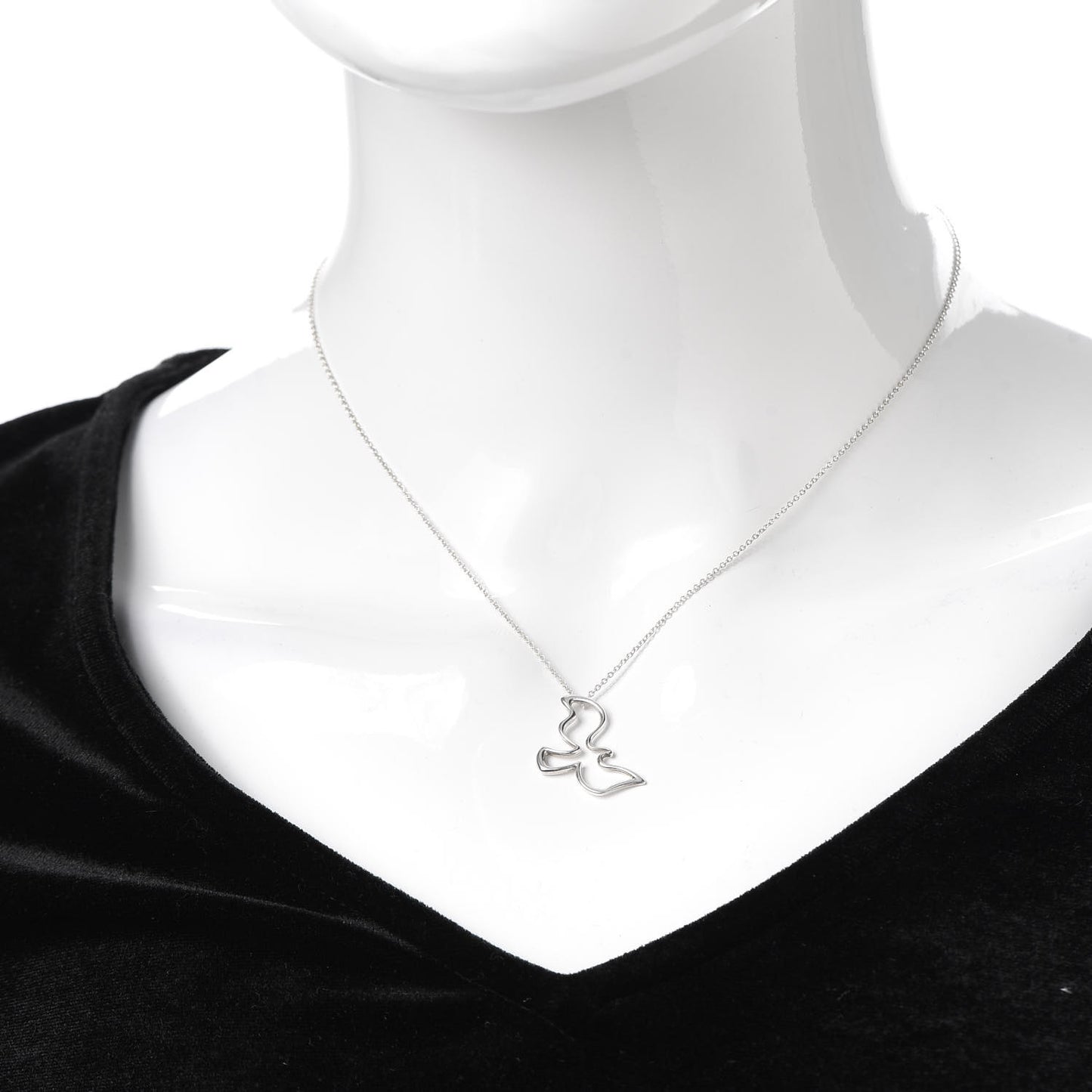 Sterling Silver Paloma Picasso Dove Pendant Necklace