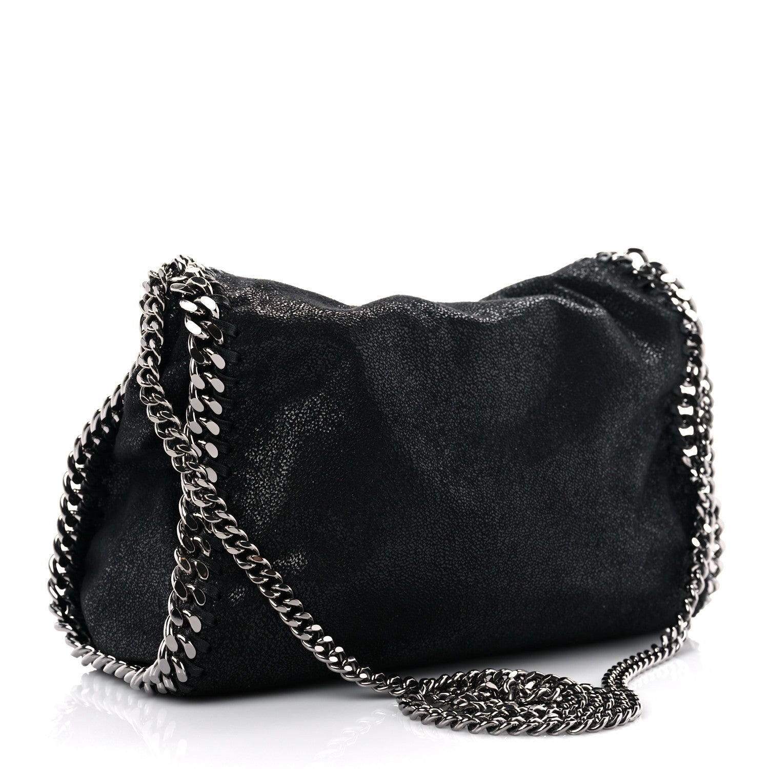 Stella McCartney Shaggy Deer Falabella Mini Crossbody Bag Black 3 of 8