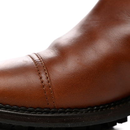 Chanel Calfskin Quilted CC Boots 37.5 Brown 11 of 16