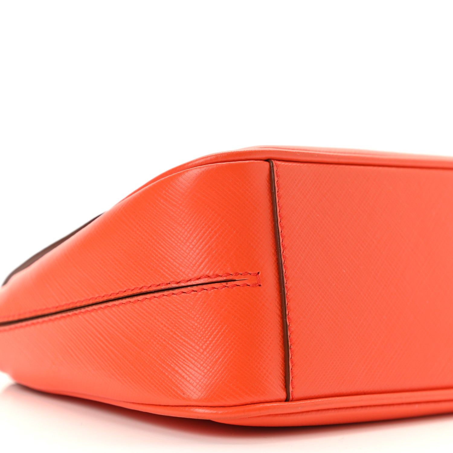 Salvatore Ferragamo Printed Calfskin Gancio Crossbody Bag Orange 8 of 9
