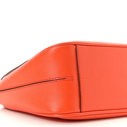 Salvatore Ferragamo Printed Calfskin Gancio Crossbody Bag Orange 8 of 9