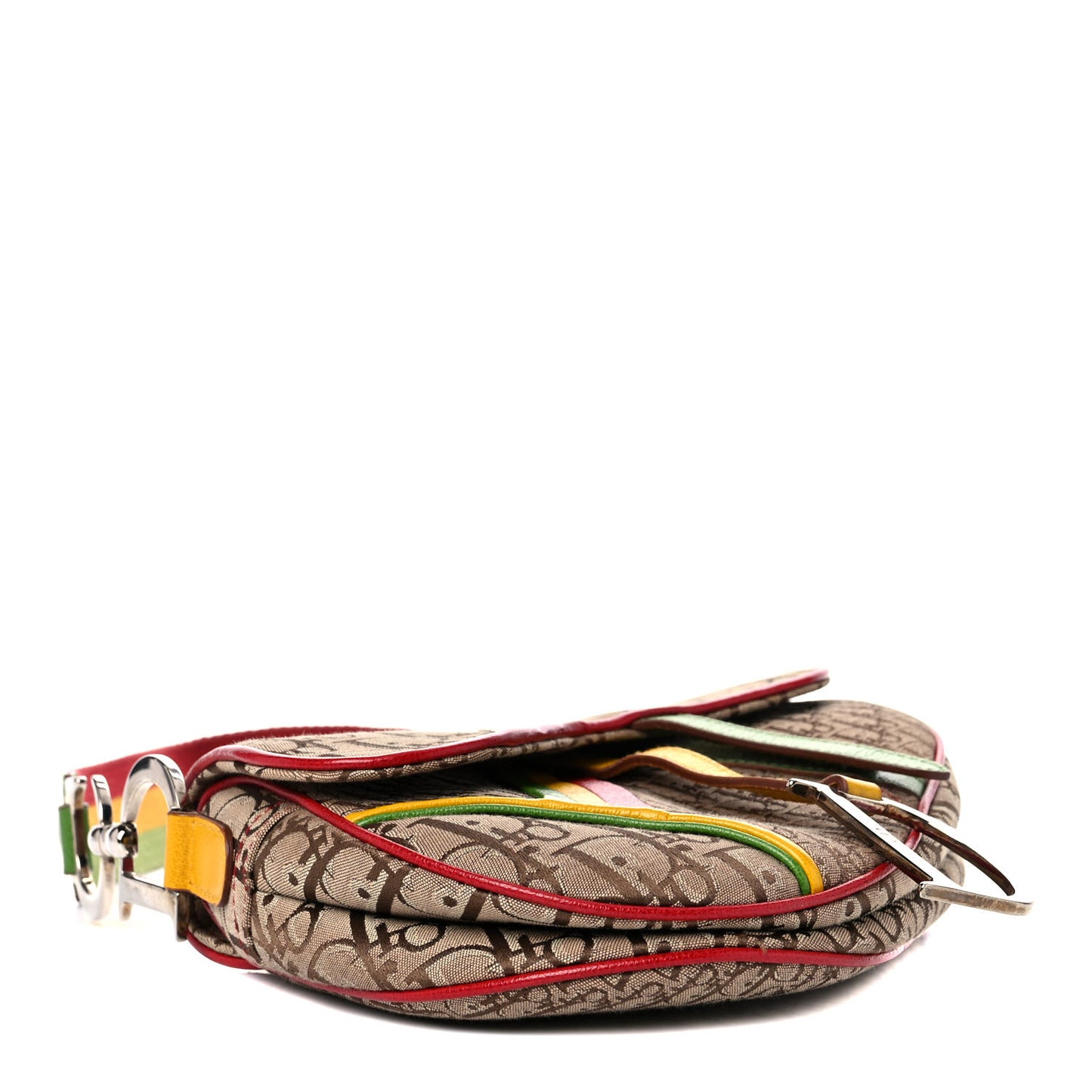 Monogram Rasta Saddle Bag Beige