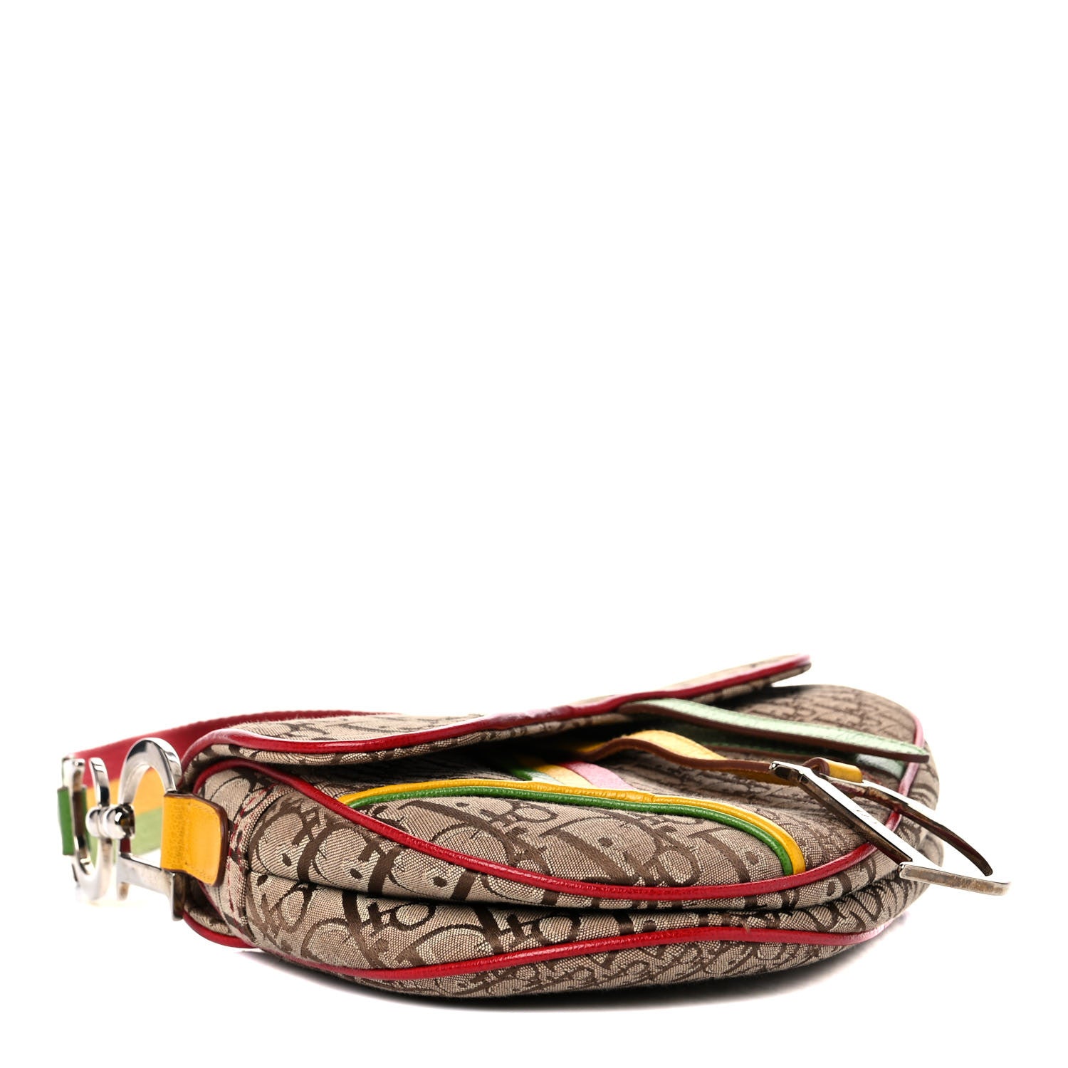 Christian Dior Monogram Rasta Saddle Bag Beige 4 of 14