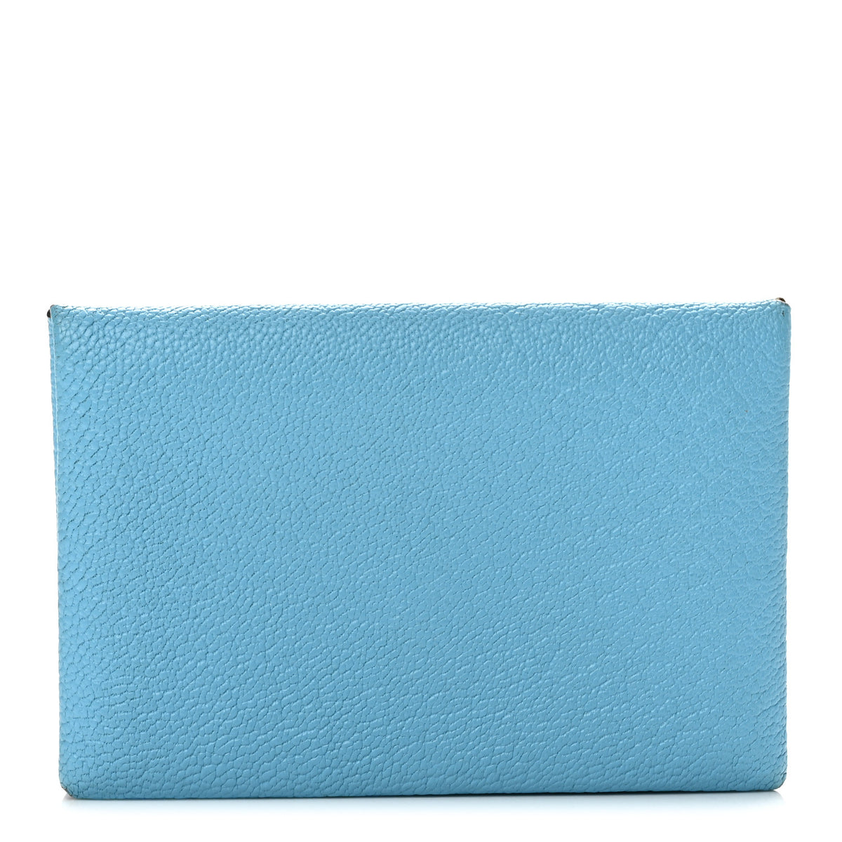 Hermes Chevre Mysore Verso Calvi Card Case Celeste Kraft 1 of 8