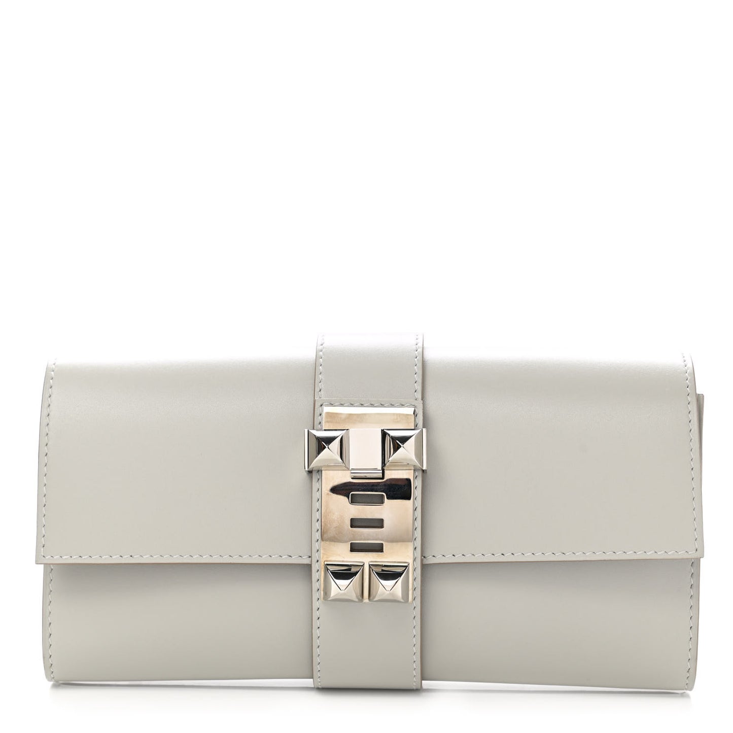 Tadelakt Medor Clutch 23 Gris Perle