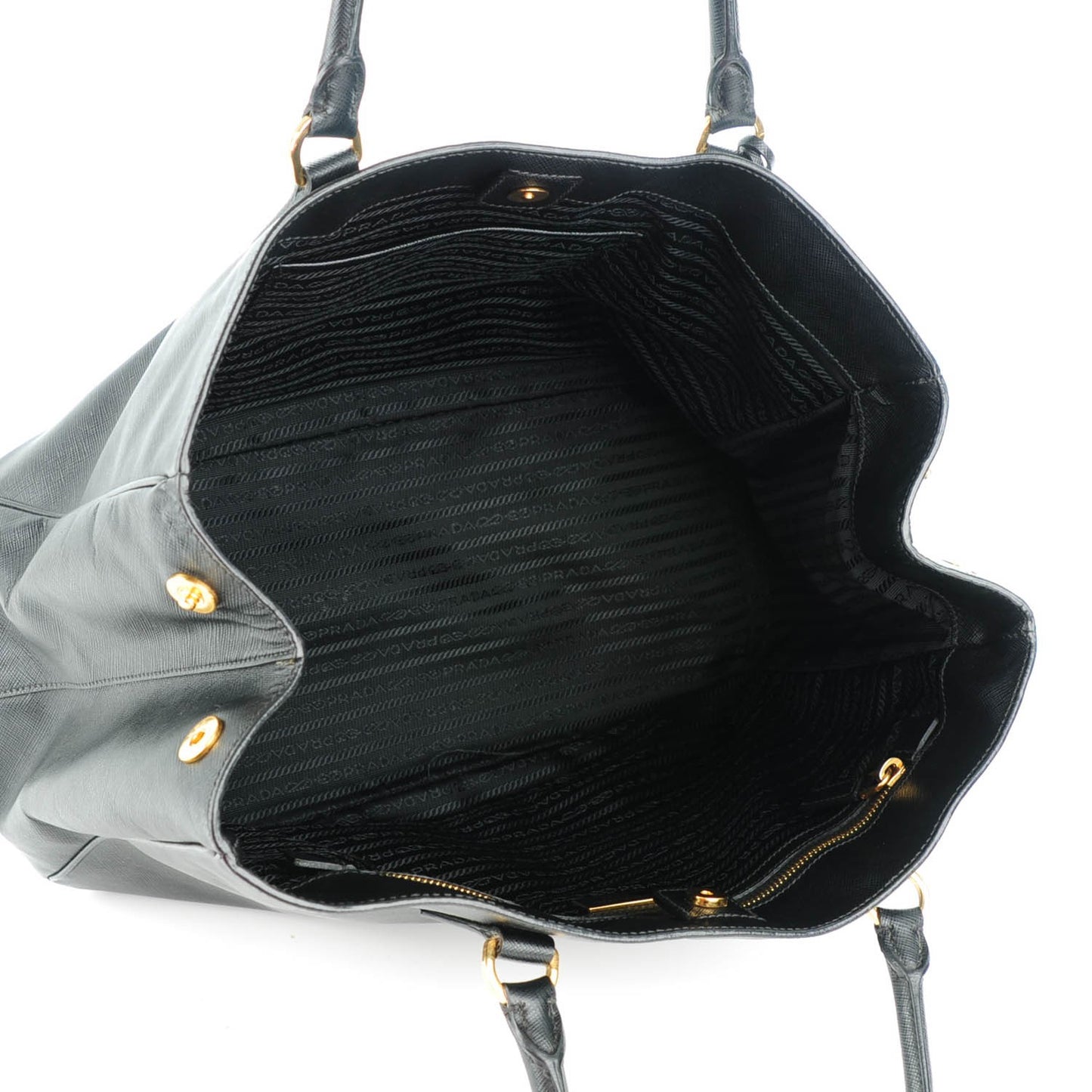 Saffiano Lux Large Tote Nero Black