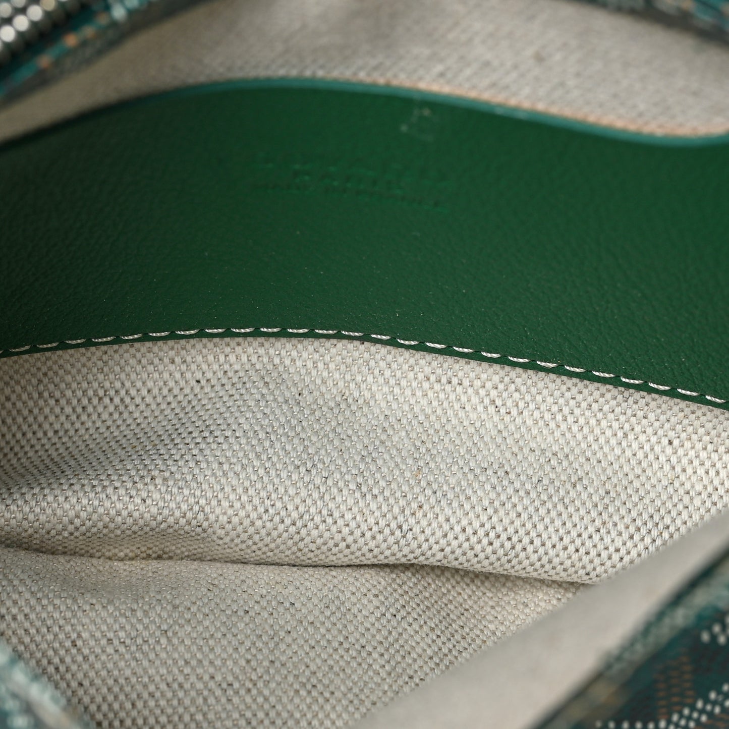 Goyardine Plumet Wallet Clutch Green