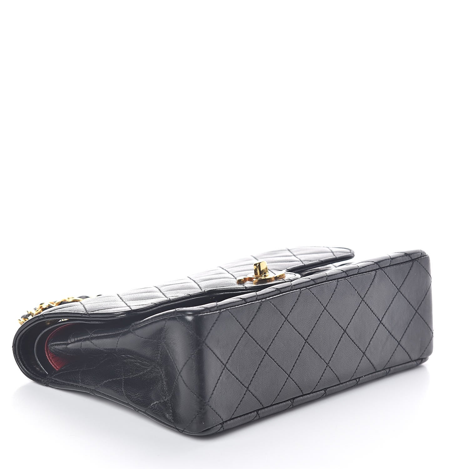 Chanel Lambskin Quilted Small Double Flap Black 4 of 11