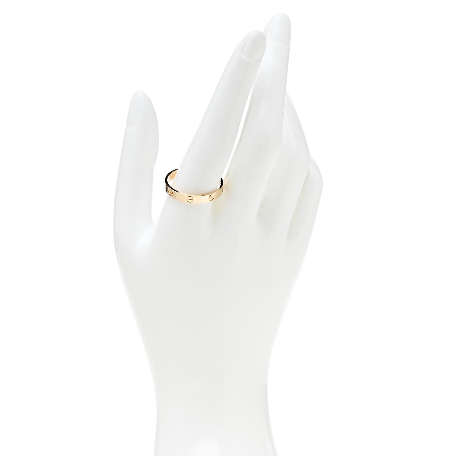 Cartier 18K Yellow Gold 3.5mm LOVE Wedding Band Ring 66 11.5 2 of 5