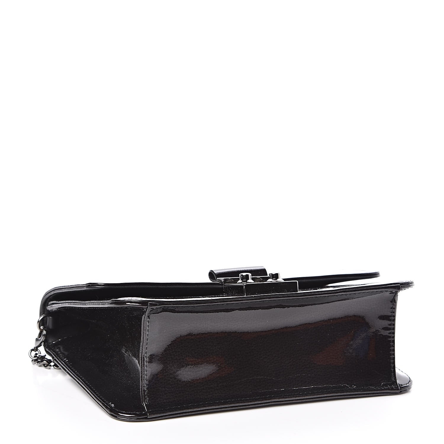 Christian Dior Patent Shoulder Bag Black 4 of 10